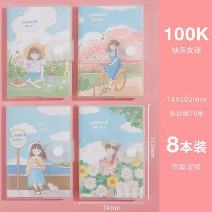Kawaii Mini Portable Notebook Small Notepad For Daily Notes School Office Stationery Convenient To Carry Cute
