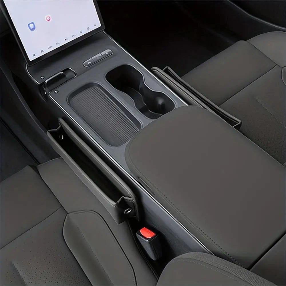 Universal Car Seat Gap Organizer PU Leather Console Side Pocket Auto Crevice Filler Storage Box Interior Accessory