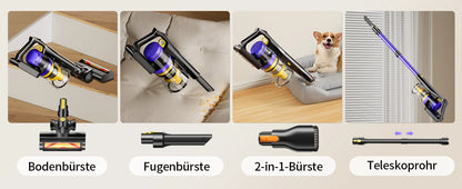 Laresar X11 Wireless Vacuum Cleaner 550W 55000Pa Suction Power Handheld Smart Home Dust Cup 60 Minutes Runtime 3 Piece Filter Set
