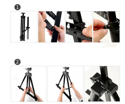 Portable Adjustable Metal Sketch Easel Sketch Drawing folding aluminum easel For Artist Art Supplies Stand With Bag Outdoor