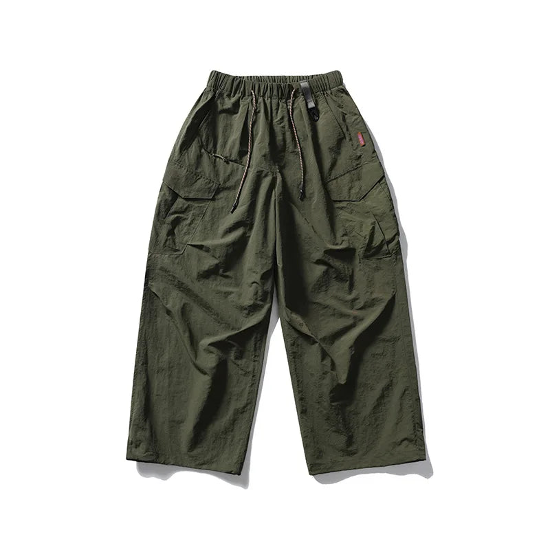 Ultra Loose Lightweight Outdoor Functional Pants Men Women Waterproof Quick Dry Techwear Wide Leg Cargo Pant Track Trouser