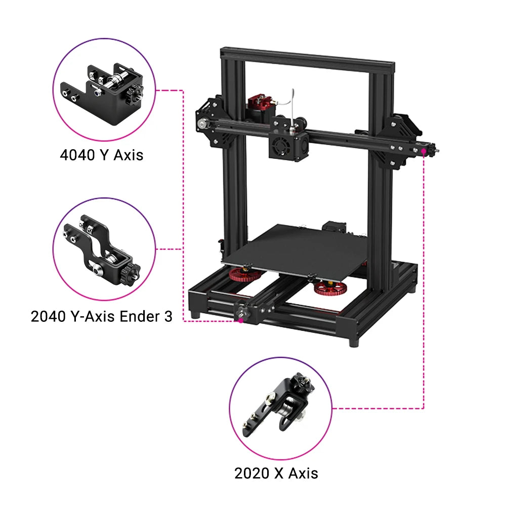 Synchronous Belt Tensioner 2020 X Axis V-Slot Profile 4040 Y Axis Belt Stretch Straighten Tensioner For Ender 3/V2/Pro/CR-10/10S