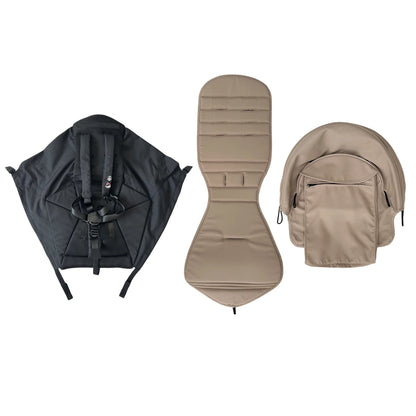 MomTan Stroller Accessories Replacement Set Extended Canopy & Seat Cushion & Seat Base For Babyzen YOYO Series & Stokke YOYO3