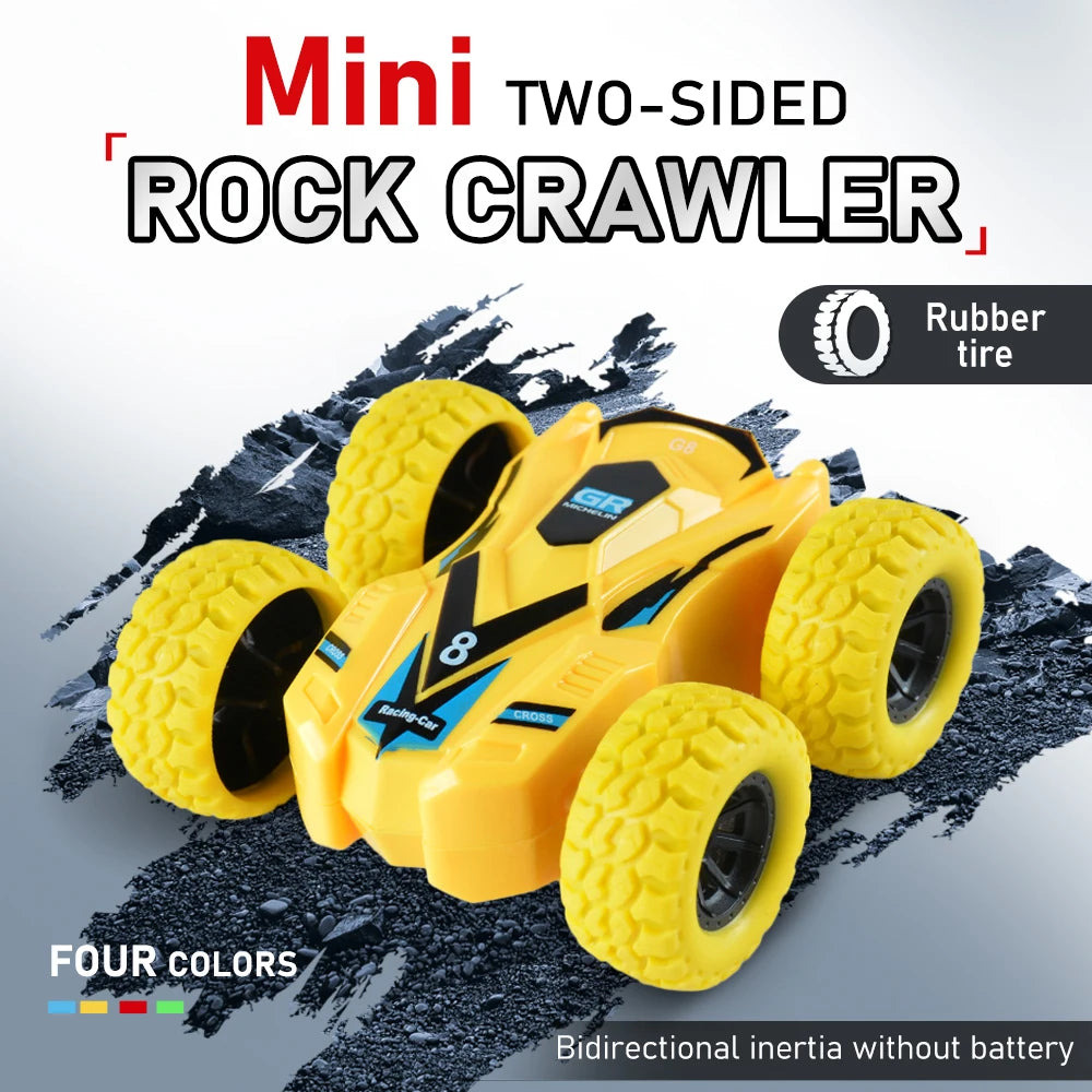 Fun Pull Back Car Double-Side Vehicle Inertia Safety and Fall Resistance Shatter-Proof Model for Kids Boys Children's Toys Car