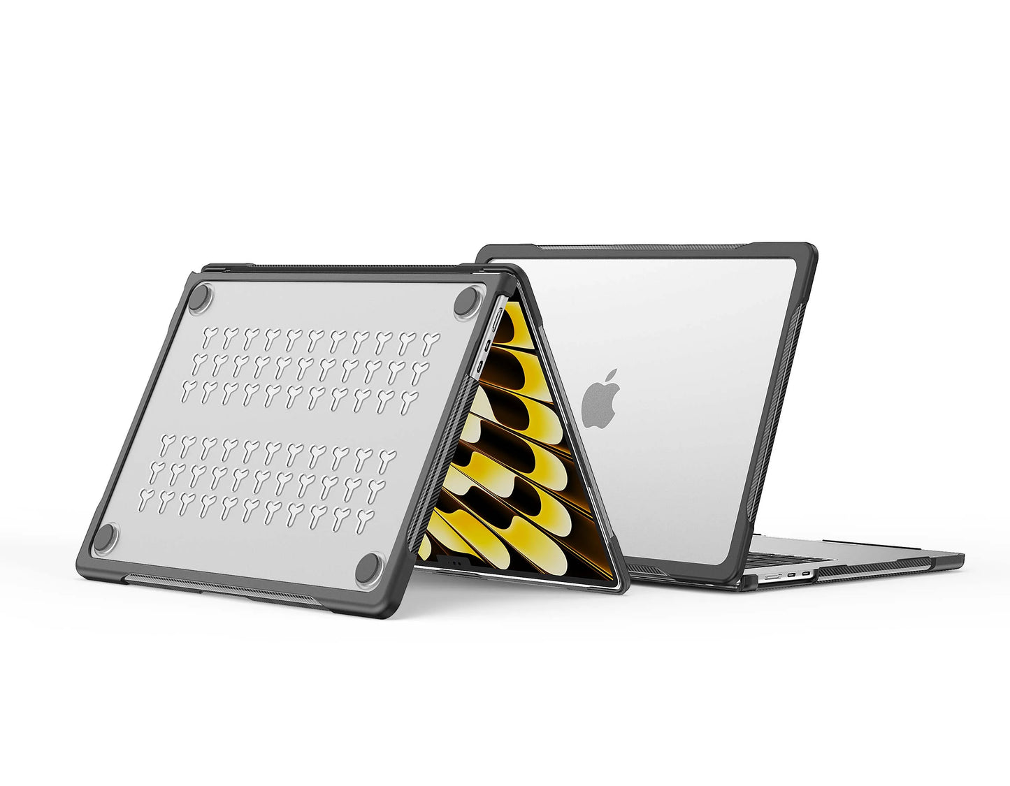 EGYAL Laptop Case for 2025 M4 Air 15 A3241 13.6 A3240 Macbook Air 13 Case M1 M2 M3 M4 Pro 14 16 Laptop Shell for Anti-fall Shell