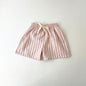Children's Clothing Linen Cotton Shorts Summer Girls Boys Stripe Pants Kids Baby Casual Vintage Loose Short Pant Girl Clothes