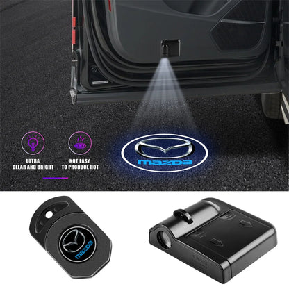 1/2pcs Car Door Emblem Light Laser Welcome HD Projector Lamp For Mazda RX-8 626 BM BL BK GH GJ GL MX-3 MX-5 CX30 Skyactiv 323