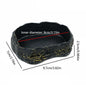 Multi-functional Reptile Feeding Bowl Multicolor Tree Stump Shape Crawler Water Basin Faux Stone Leak Proof