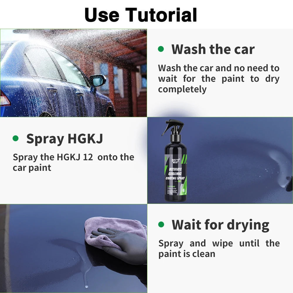 Ultimate nano ceramic coating. Car nano crystal spray. Brilliant gloss restoring crystal polish,protects paint, enhances shine