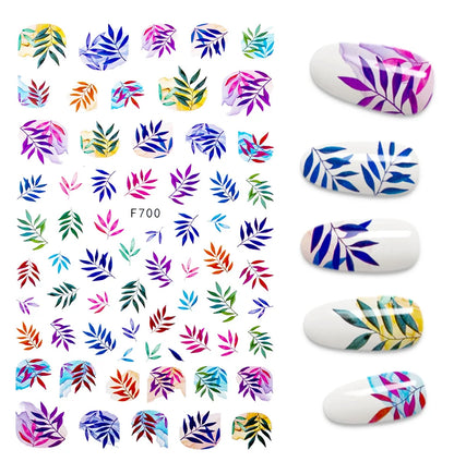 Black and White Love Flowers Line Art 3D Stickers Nail Decals Nail Art Accessories Butterfly Rose Nail Stickers Nail Sliders