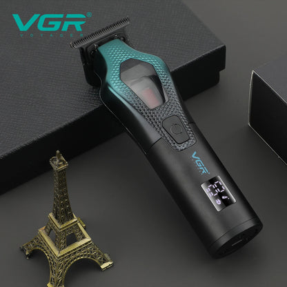 VGR electric hair clipper men's oil head carving electric push gradually changing color metal body 11000 RPM hair clipper V-997