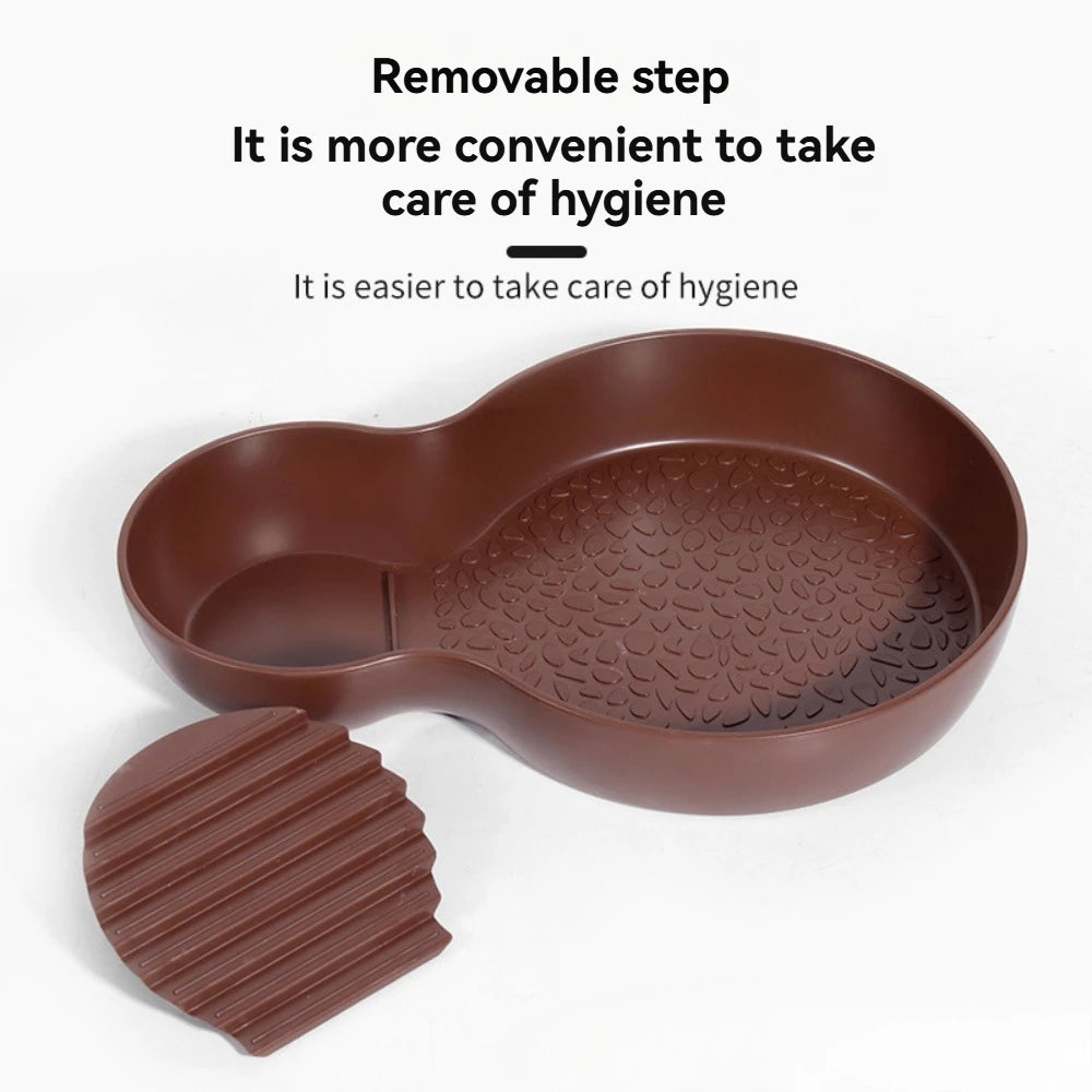 Turtle Bathing Pool Feeding Dish Durable Reptile Water Bowl for Box Turtles Frogs and Pets Easy to Clean Habitat Accessory