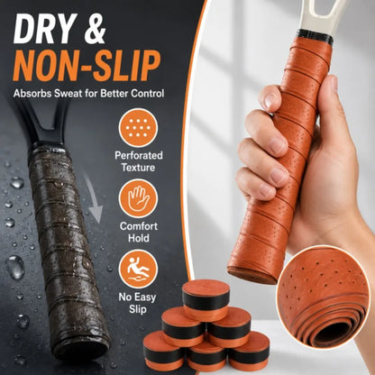 Handle Wrap Grip Padel 2/10 Pcs Brown Thick Tennis Grips Non-slip Perforated Badminton Grips Pickleball Racket Overgrip Bicycle