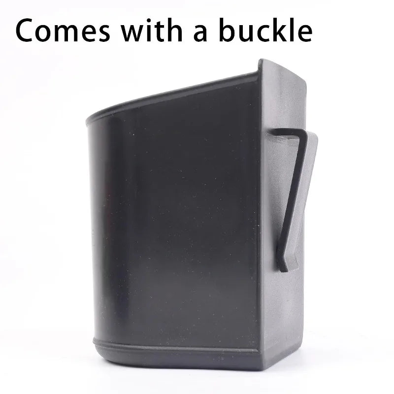 1/2pcs Car Multifunctional Cup Holder Trash Bin Door Seat Back Mount Black Plastic Organizer Auto Storage Box Accessories