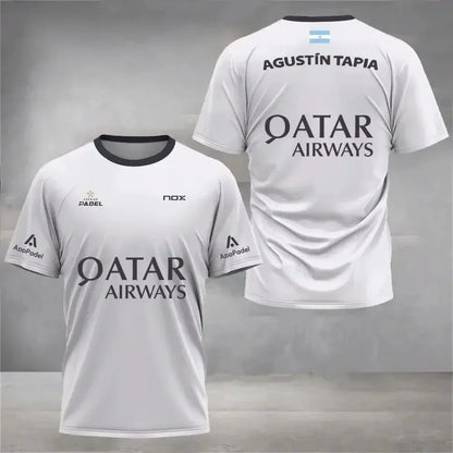 Summer Men's and Kids' Badminton and Tennis Sports Training Short Sleeve T-Shirt Casual Streetwear Top for Men