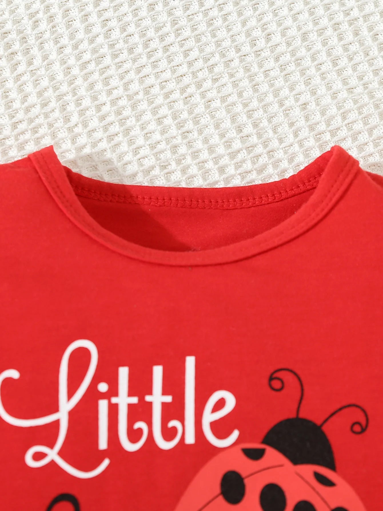 Summer Adorable Ladybug Outfit 2pcs Set for Baby Girls Sleeveless T-shirt +Causal Shorts Infant Newborn Cute Baby Girl  Clothes