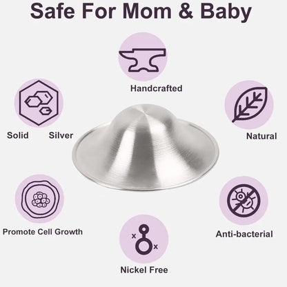 Silver Nipple Covers Breastfeeding Nipple Shields for Nursing Newborn Breastfeeding Essentials Original