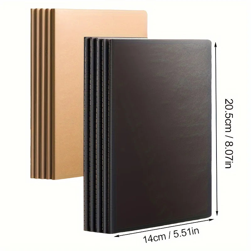 5 Blank Lined Notebooks, 36 Pages/Book, Suitable for Study Assignments, Notes, Diaries, Memos, Work Schedules, and Other Record-Keeping