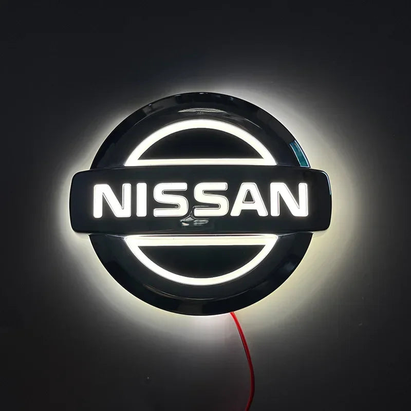 5D Led Light Car Rear Logo Emblem 10.6cm 11.7cm Badge for Nissan Sylphy N7 Qashqai Teana Note Navara Juke Patrol X-trail Murano