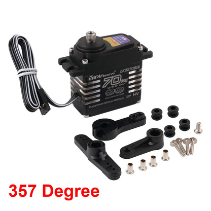 70kg Digital Servos Large Torque Magnetic Induct 8.4v Brushless Motor IP68 Steel Helical Gear For 1/8 1/10 Remote RC Car Robot