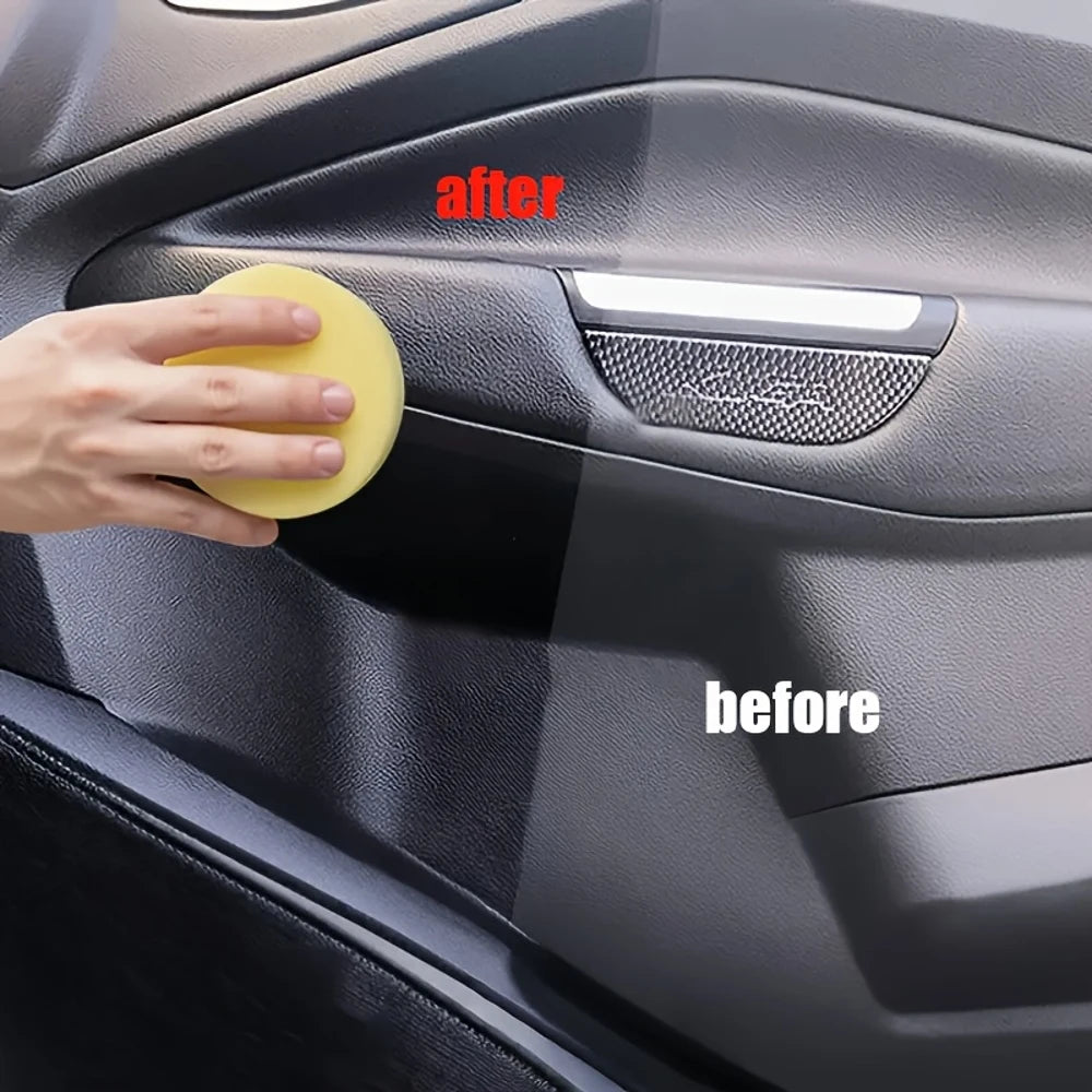 100ml All-in-One Automotive Plastic Restorer Spray - Instant Black Shine &, for Car & Trim, Dashboard/-like/Chrome Renew, Plasti