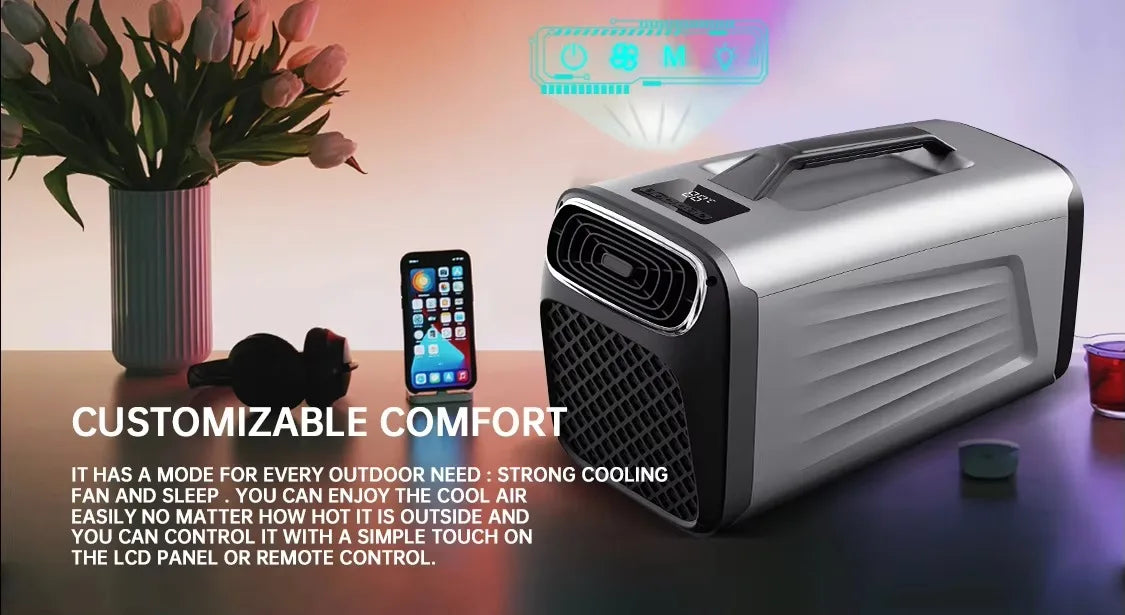 IOG2 Portable Air Multifunctional Conditioner Cooler Fan Mini Low Power Strong Performance Smoothly Run AC 220V