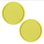 2Pcs Car Bling Rhinestone Cup Holder Drink Pad Interior Decoration Anti-slip Mat Round Durable Coaster Heat Resi Car Accessories