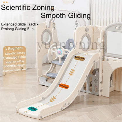 Multi-Function Children's Swing And Slide Set Baby Climbing Activity Toy Home Play Area for Kids