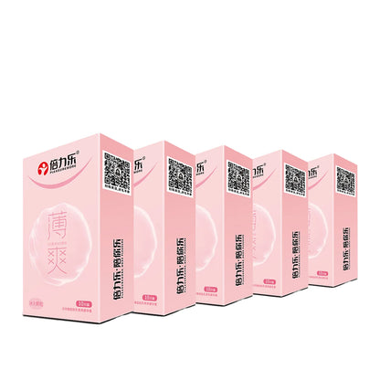 Hot & Cool Sensation Condoms 520 Bouncing Dots Natural Latex Lubricated 10pcs-50pcs Men Extra Stimulation Silky Touch Beilile