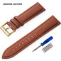 SAMCO Genuine Leather Watch Band 12/14/16/18/19/20/21/22/24 mm Watch Strap for Man Women High-quality Wrist Watchband + Tool