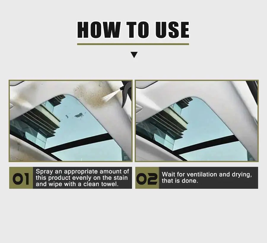 Ryekew Car high-efficiency interior cleaner ceiling cleaner leather flannel fabric water-free multi-purpose cleaner