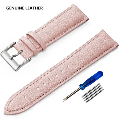 SAMCO Genuine Leather Watch Band 12/14/16/18/19/20/21/22/24 mm Watch Strap for Man Women High-quality Wrist Watchband + Tool