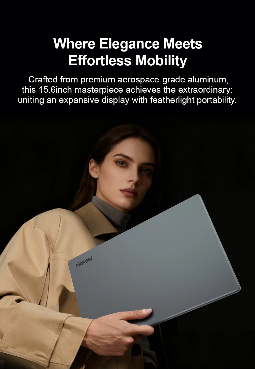 Ninkear A15 PLUS Laptop 15.6" IPS FHD AMD Ryzen 7 5825U Notebook 16G DDR4 +1TB PCI-E 57Wh Battery Windows 11 PRO Office Computer