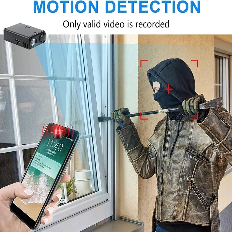 4K Camera WiFi Wireless Monitor Night Vision Remote Motion Detecting Camcorders Security Protection Indoor Surveillance