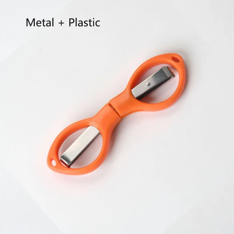 Portable Stationery Folding Scissors Stainless Steel Fishing Line Cutter Multi-functional Needle and Thread Scissors