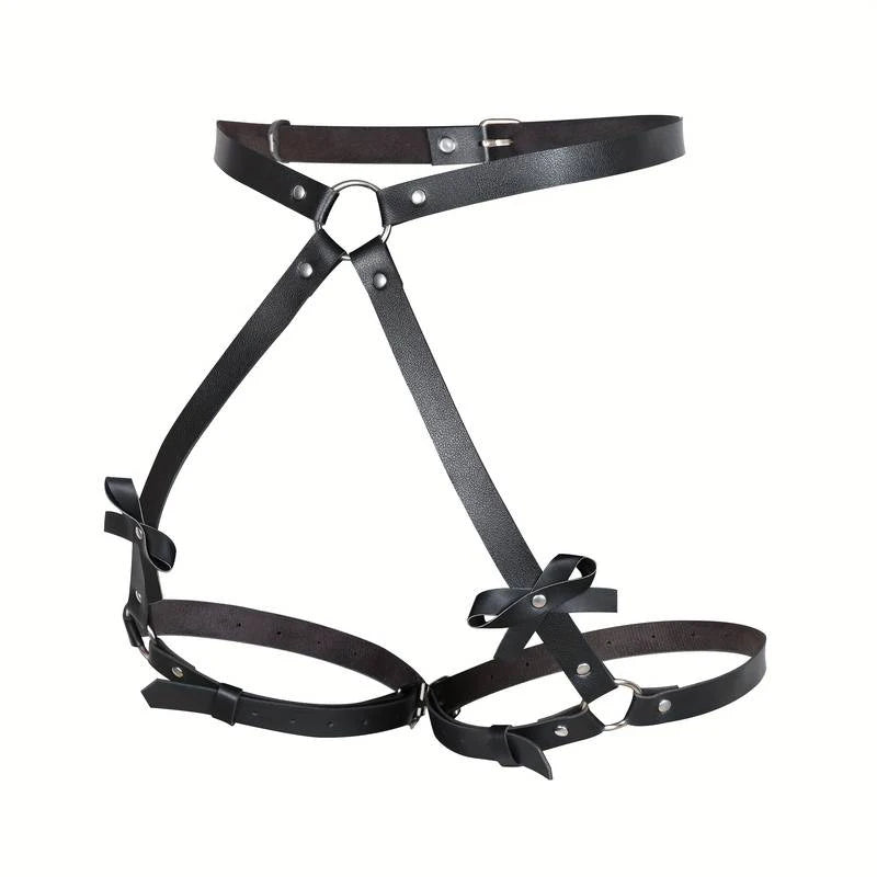 Bdsm Handcuff Set Garter Belt Leg Ring Underwear Sets Adult Sex Game SM Night Toys Leather Bondage Conditioning Slave Rave Toy