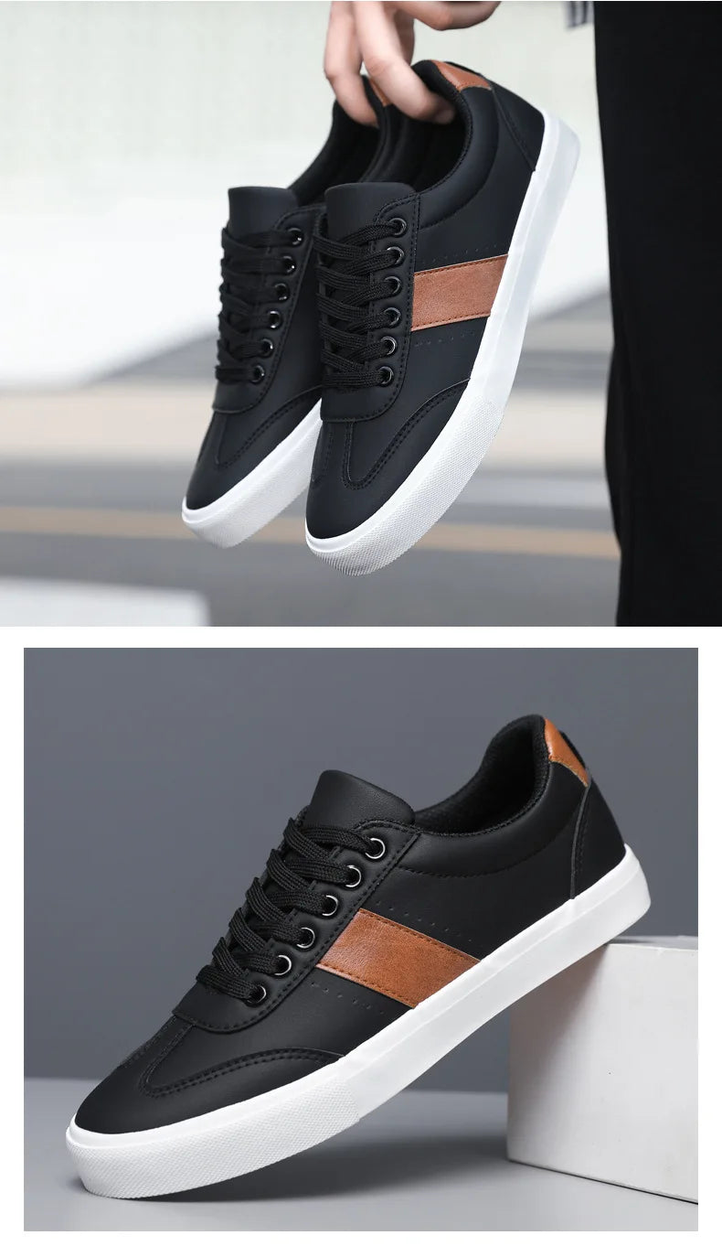 Sneakers Men 2026 Spring Board Shoes Men's Casual Shoes Breathable Student Casual Shoe Low Cut Color Blocked Men's Shoes