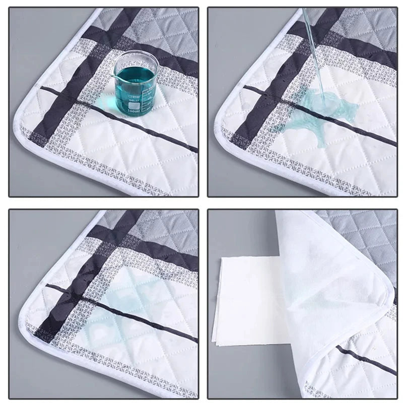 HOMEFISH Washable Mattress Urine Mat for Baby Toddlers Cute Cartoon Bed Protector Diaper Bedding Urine Pads Cloth Breathable