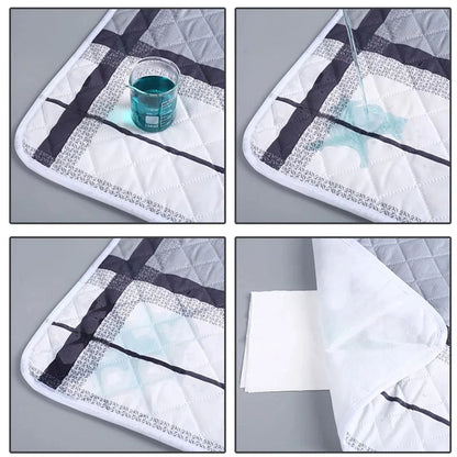 HOMEFISH Washable Mattress Urine Mat for Baby Toddlers Cute Cartoon Bed Protector Diaper Bedding Urine Pads Cloth Breathable