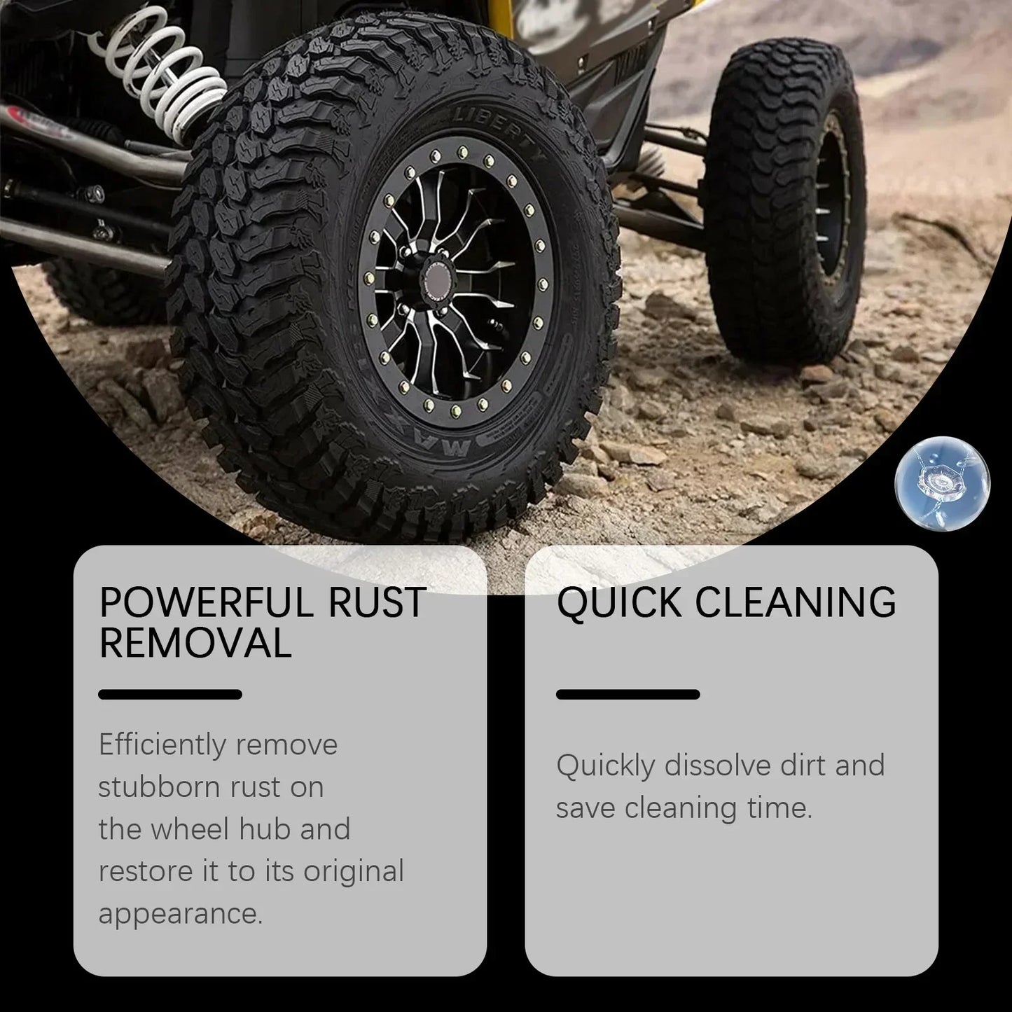 Universal Vehicle Rust Treatment Spray Dissolve Old Rust Prevent Re-rust Ideal For Car Detailing Garage Home Metal Cleaning Work
