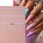1sheet 5D Sexy Red Lips Nail Decal Stickers KISS Love Heart Valentine's Day Self-adhesive Nail Slider DIY Romantic Nail Decor