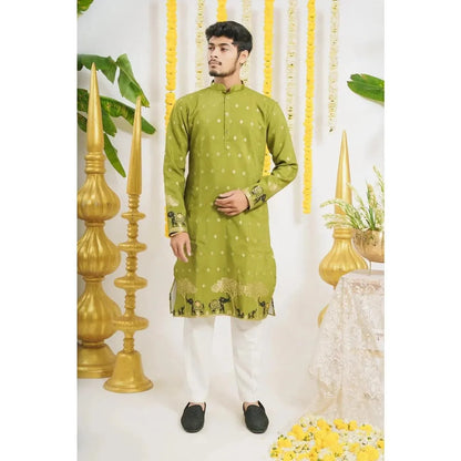Mens Kurtta Abaya Thobe Arabic Longline Muslim Henley Kaftan Banded Plain Gown Shirts Men's Muslim Kaftan 2026 National style