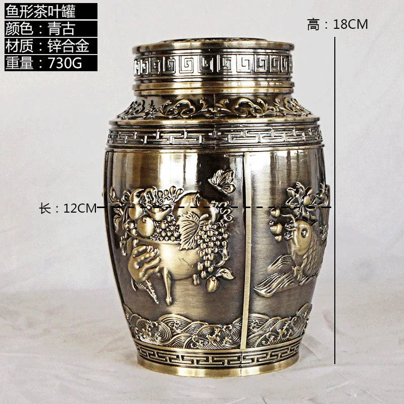 Pet Memorial Keepsake Container for Ashes Tea Canister Coffin Box for Human Ashes Metal Cremation Animal Urn Funeral Home Decor