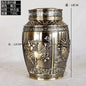 Pet Memorial Keepsake Container for Ashes Tea Canister Coffin Box for Human Ashes Metal Cremation Animal Urn Funeral Home Decor