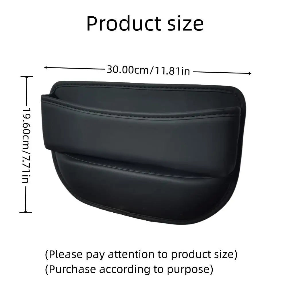 Universal Car Seat Gap Organizer PU Leather Console Side Pocket Auto Crevice Filler Storage Box Interior Accessory
