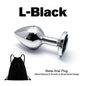 5 Size Black Butt Plug Metal Anal Plug Jewelry Base Beginner to Expert G-Point Massage Dildos Adult Women Toys Adult Men Toys