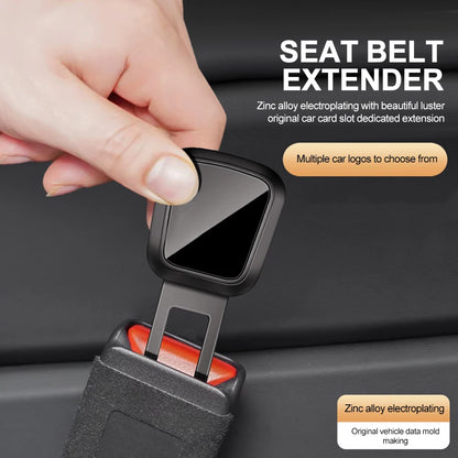 1/2/4 Pieces Car Seat Belt Clip Extender Alloy Seatbelt Lock Buckle Plug Auto Fastener Converter Clip Safety Belt Decoration