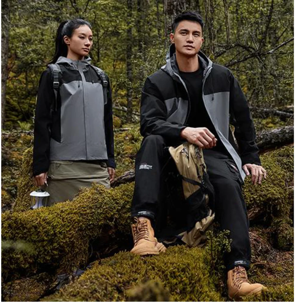 Winter Casual Windproof Hooded Down Jacket Custom Printed Embroidery Company Logo High Quality Men's Hiking Outdoor Jacket 4xl