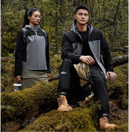 Winter Casual Windproof Hooded Down Jacket Custom Printed Embroidery Company Logo High Quality Men's Hiking Outdoor Jacket 4xl