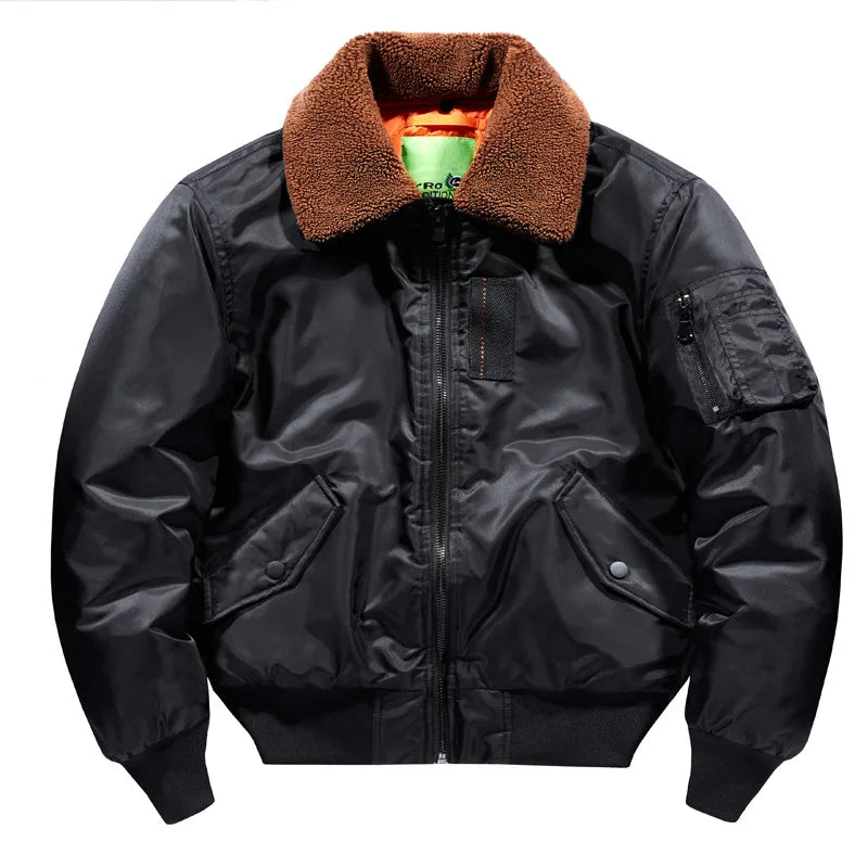 Warm Men's jackets Thick Brand Luxury Winter Down Jacket Coats Parkas Pilot Jackets Outwear Padding Padded Puffer Jacket HXY282